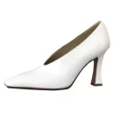 Ladies Vintage Chunky Female High Heel Pumps Sexy Cow Leather Women Square Toe Heels Lady Fashion Shoes Hot Sales