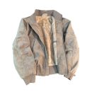 Dye-Print PU Leather Jacket Coat for Men