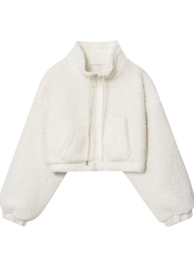 Casual Shearling Cotton Coat for Women