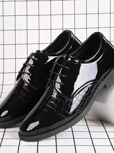 Men Leather Shoes Business Formal Fashion Leather Shoes Korean Style Casual Youth Versatile Men Leather Shoes