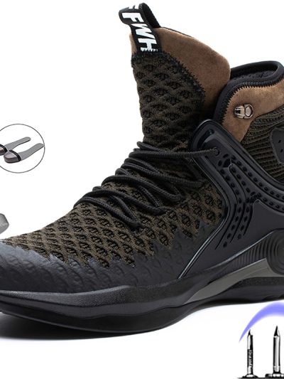 Winter Shoes Work Safety Boots Men Indestructible Safety Shoes Men Work Sneakers Male Steel Toe Shoes