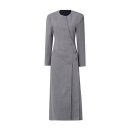 Irregular long woolen coat for women