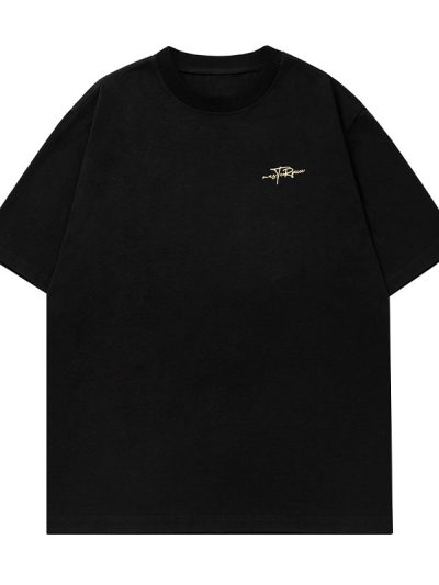 Letter printed short sleeved T-shirt for men