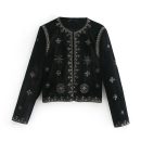 Royal  Embroidered Velvet Coat for Women