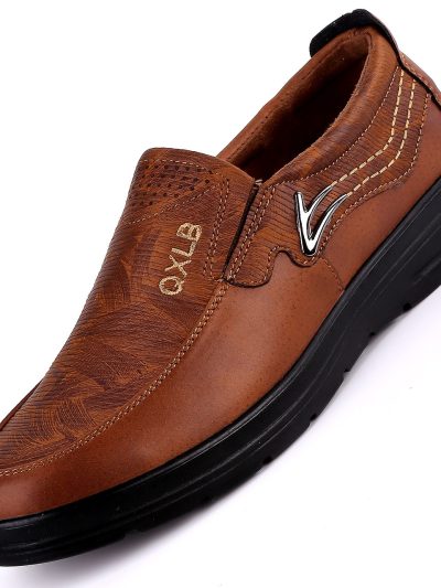 New Trademark Size 38-48 Upscale Men Casual Shoes Fashion Leather Shoes for Men Spring Autumn Men'S Flat Shoes Driving Sneakers