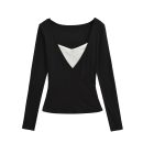 V-neck long sleeved t-shirt for women