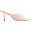 Summer New Women Shoes Square Toe Open Toe Mid-heel Patent Leather Sandals Shaped Thick Heel High-heeled Slippers Designer Shoes