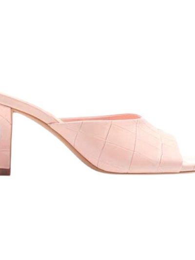 Summer New Women Shoes Square Toe Open Toe Mid-heel Patent Leather Sandals Shaped Thick Heel High-heeled Slippers Designer Shoes