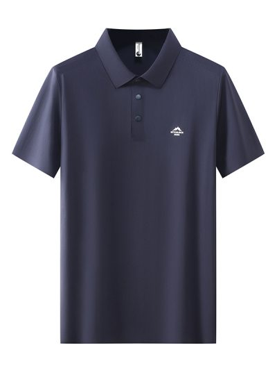 Short Sleeve Polo Shirt for Men Collar T-Shirt