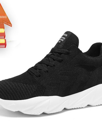 Height-Enhancing 8CM Men's Shoes, Sports Shoes, Spring and Summer Mesh Casual Shoes, Trendy Shoes, Soft Sole Travel Shoes, Student Running Shoes for Men