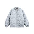 Unisex White Duck Down Jacket, Warm Coat for Men and Women