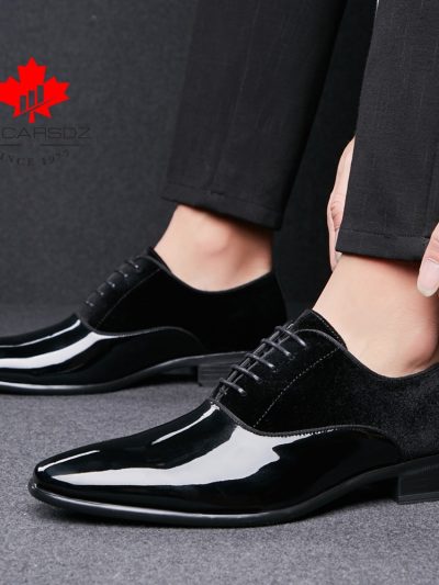 DECARSDZ Men Dress Shoes Men Spring Wedding Fashion Office High Quality Leather Comfy Business Man Formal Shoes Men Shoes