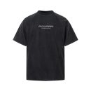 Retro washed T-shirt with short sleeves for men