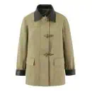 Patchwork Leather Collar Quilted Coat for WomenAuctionBnB