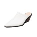 Large size high heel slippers for women, thick heel pointed toe slippers, bag toe fashion women's outer shoes