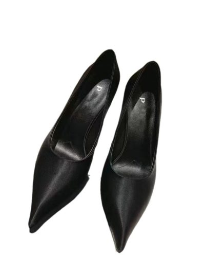 Luxury Brand Women Super High Heel Shoes Elegant Pointy Toe Ladies Satin Basic Shoes Summer Party Banquet Dress Shoes Women