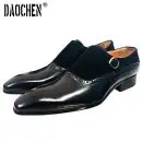 Luxury Brand Mens Shoes Handmade Loafers Summer Dress Shoe Men Casual Shoes Wedding Banquet Office Genuine Leather Shoes For MenAuctionBnB