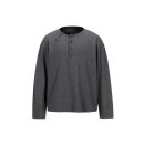 Solid Color Breathable Henley Neck Long Sleeve T-Shirt for Men