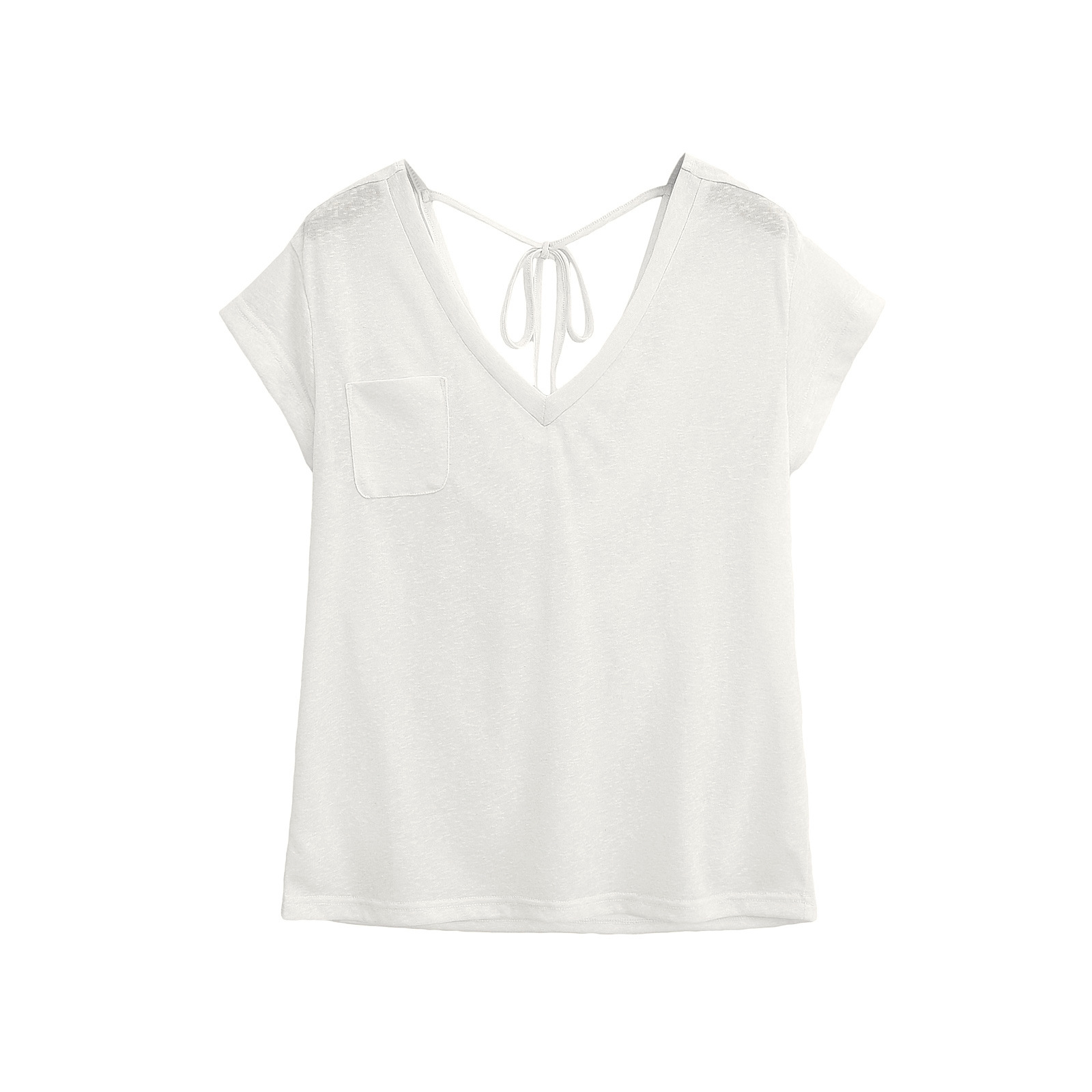 Short sleeved T-shirt for women - White, MAuctionBnB