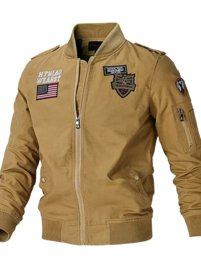 Men Bomber Jackets Air Jaquetas Coats Slim Fit Jackets Casual Coats Good Quality Male Cotton Stand Collar Outerwear Coats 4XL