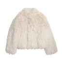 Streetwear Faux Mongolian Sheepskin Fur Coats Women Fake Sheep Fur Jackets Fuflly Long Sleeve Short Fur Coats Winter Warm