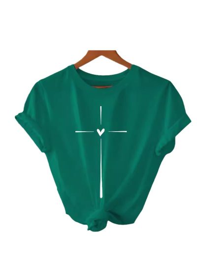 Pattern printed T-shirt for women